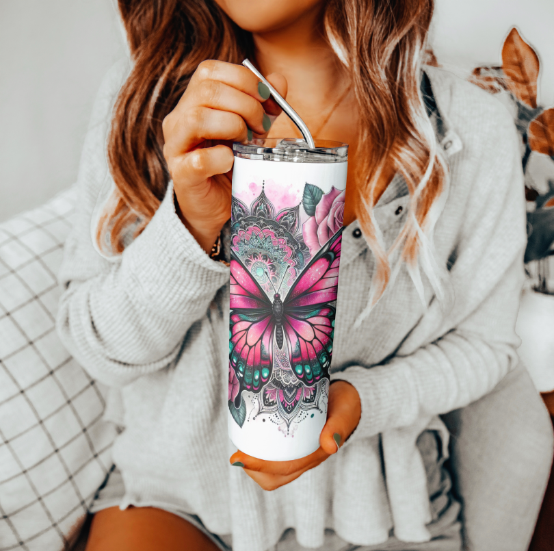 Butterfly Tumbler | Glitz & Glamour Tumblers