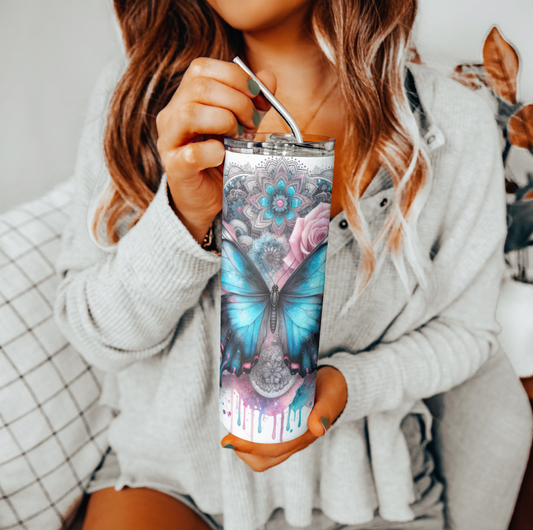 Butterfly Tumbler | Glitz & Glamour Tumblers