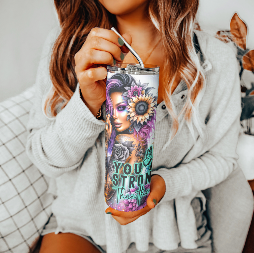 Stronger Than the Storm Tumbler | Glitz & Glamour Tumblers