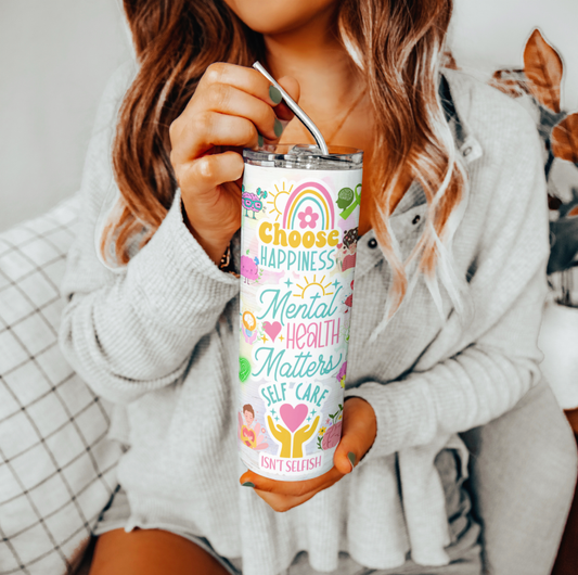 Mental Health Matters Tumbler | Glitz & Glamour Tumblers