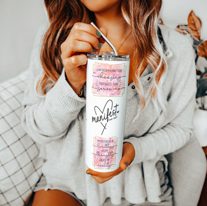 Manifest That Tumbler | Glitz & Glamour Tumblers