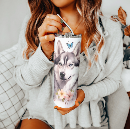 Husky Dog Tumbler | Glitz & Glamour Tumblers