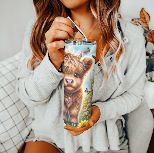 Highland Cow You Are My Sunshine Tumbler | Glitz & Glamour Tumblers