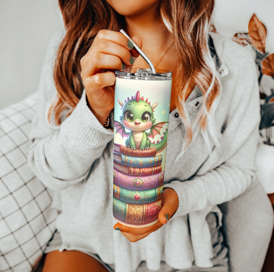 Book Dragon Tumbler | Glitz & Glamour Tumblers