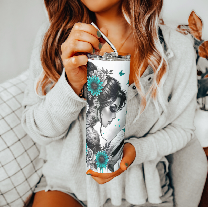 Crazy Book Lady Tumbler | Glitz & Glamour Tumblers