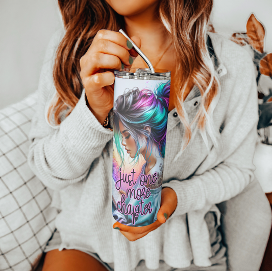 Just One More Chapter Tumbler | Glitz & Glamour Tumblers