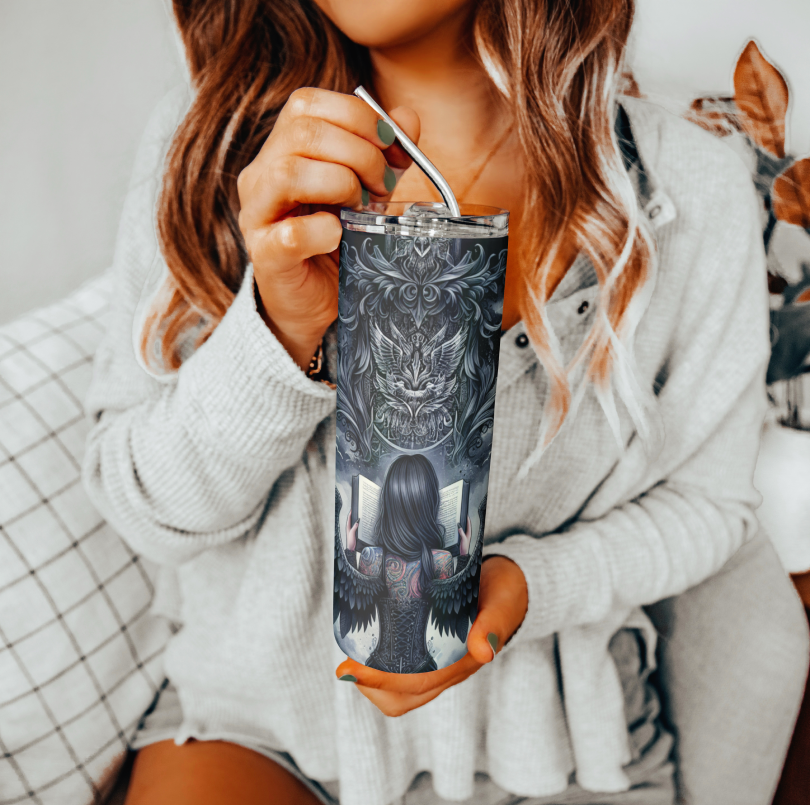 Book Angel Tumbler | Glitz & Glamour Tumblers