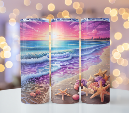 Beach Scene Tumbler | Glitz & Glamour Tumblers