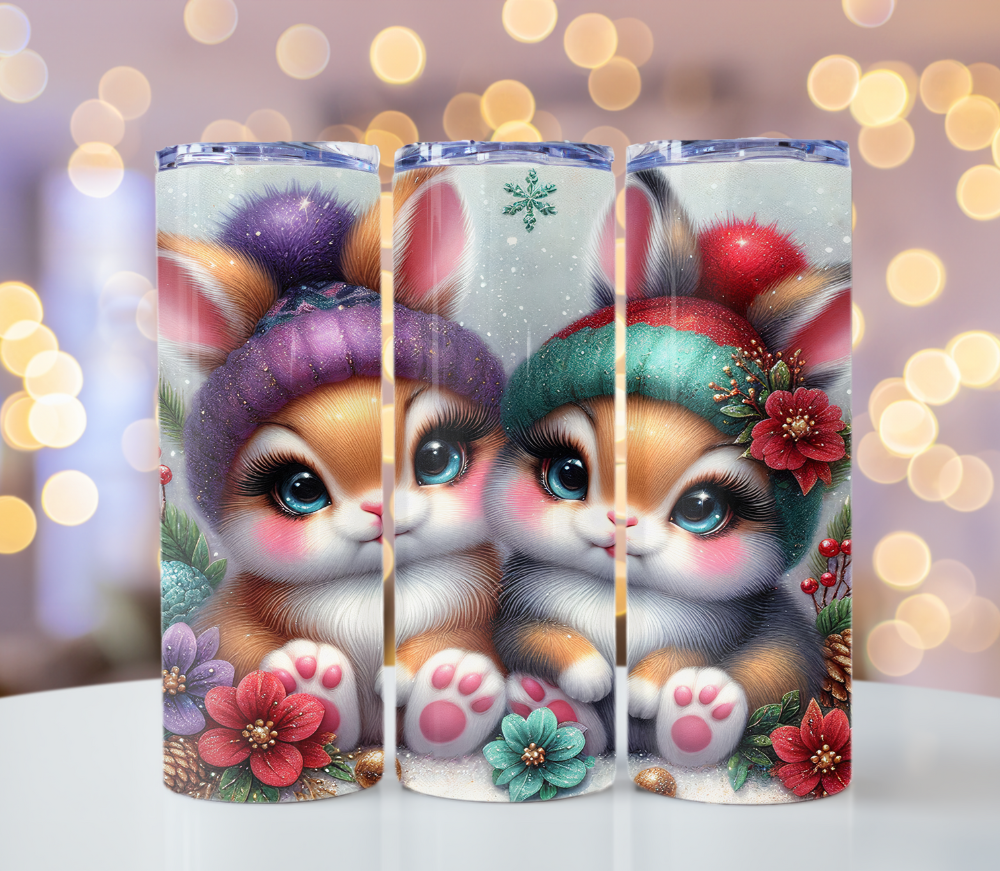 Winter Bunny Tumbler | Glitz & Glamour Tumblers