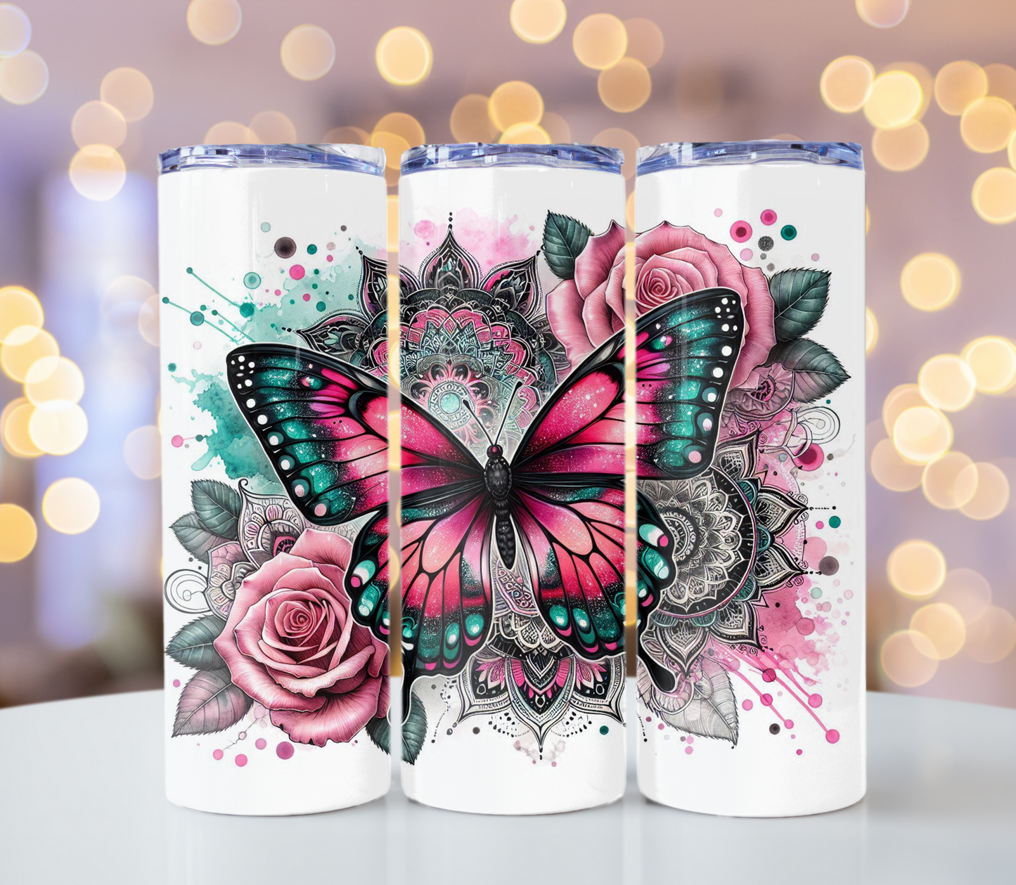 Butterfly Tumbler | Glitz & Glamour Tumblers