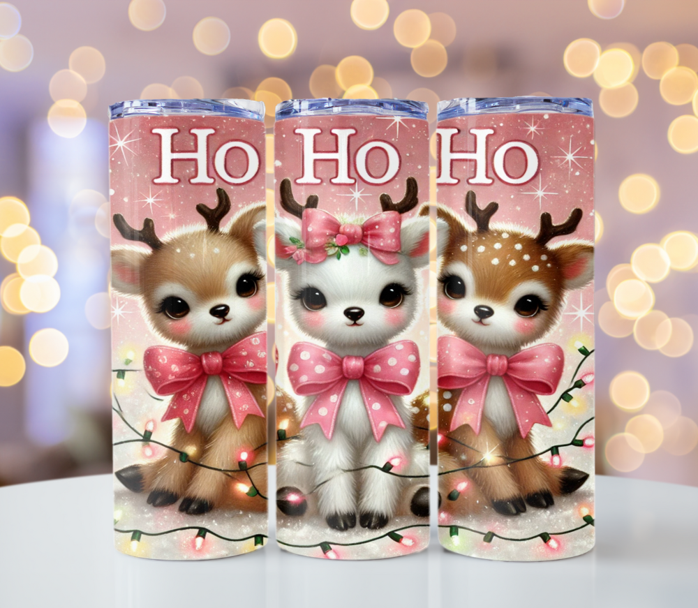 Deer Christmas Tumbler | Glitz & Glamour Tumblers