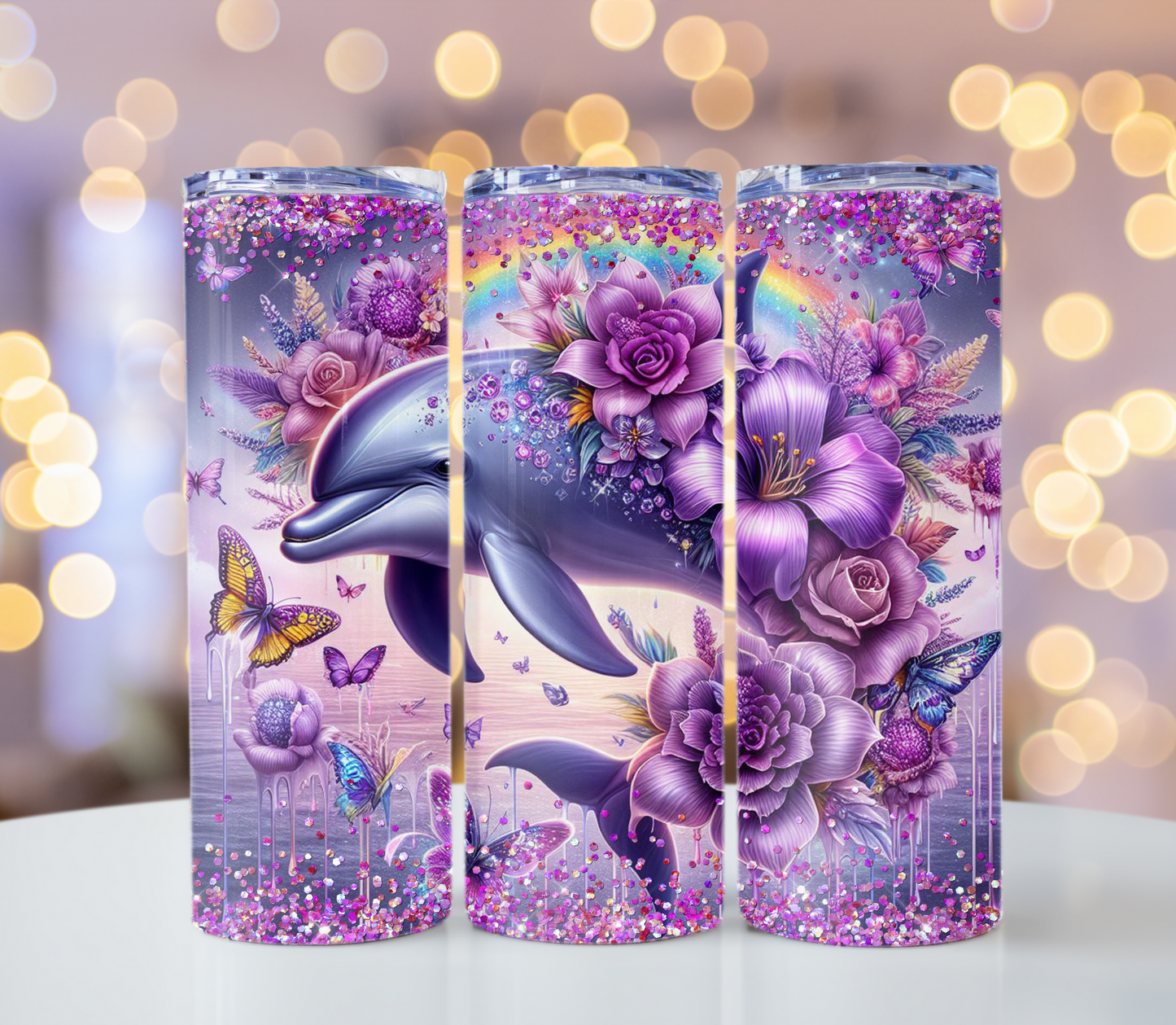 Dolphin Tumbler | Glitz & Glamour Tumblers