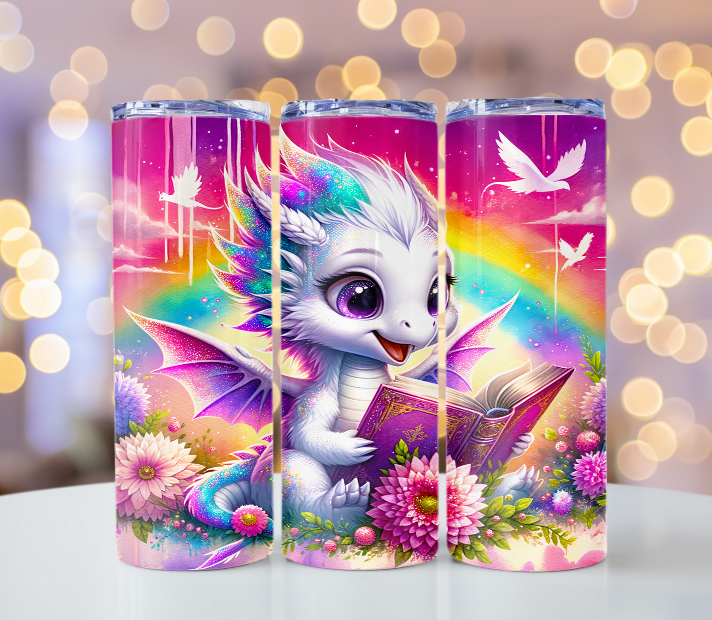 Book Dragon Tumbler | Glitz & Glamour Tumblers