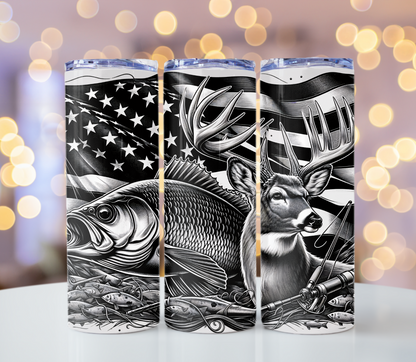 Fishing and Hunting Tumbler | Glitz & Glamour Tumblers