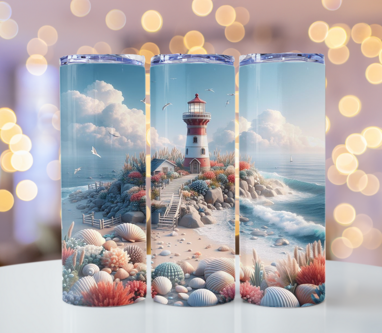 Lighthouse Tumbler | Glitz & Glamour Tumblers