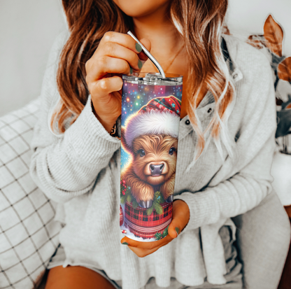 Christmas Highland Tumbler | Glitz & Glamour Tumblers