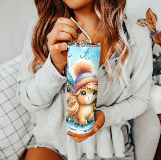 Horse Let it Snow Tumbler | Glitz & Glamour Tumblers