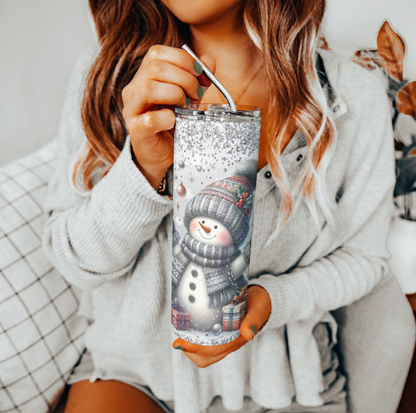 Winter Snowman Tumbler | Glitz & Glamour Tumblers