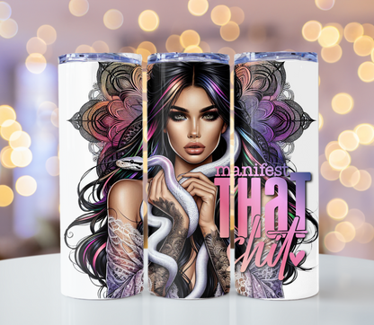 Manifest That Tumbler | Glitz & Glamour Tumblers