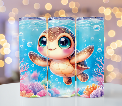 Sea Turtle Tumbler | Glitz & Glamour Tumblers