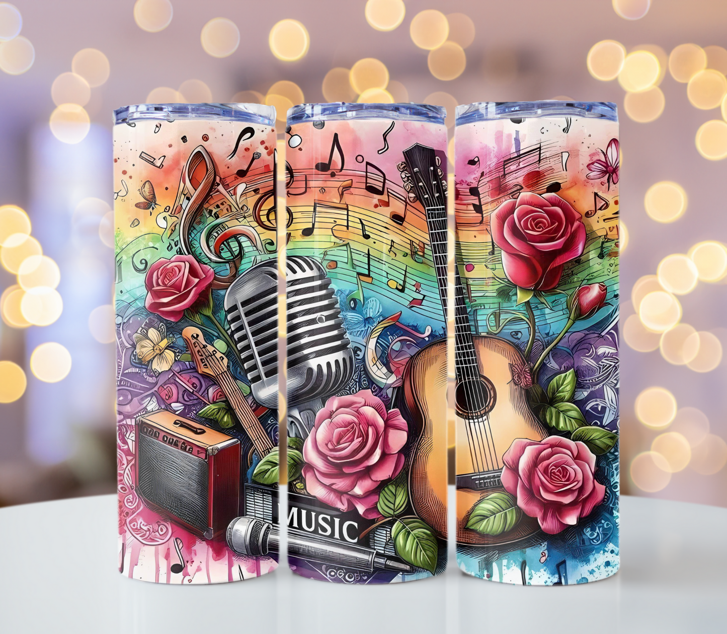 Music Notes Tumbler | Glitz & Glamour Tumblers