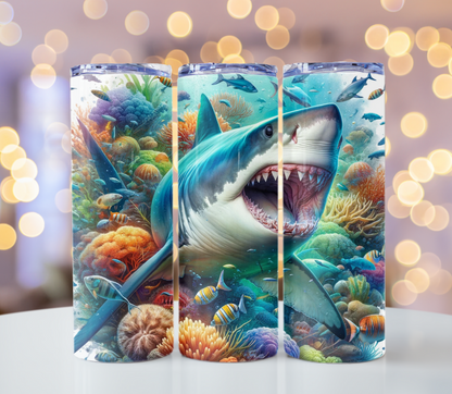 Shark Ocean Life Tumbler | Glitz & Glamour Tumblers