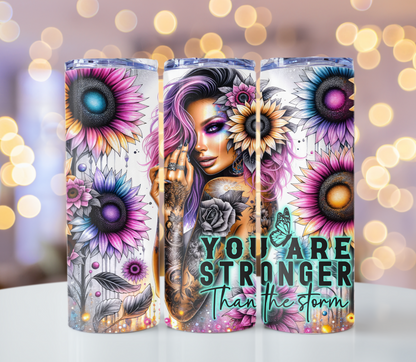 Stronger Than the Storm Tumbler | Glitz & Glamour Tumblers