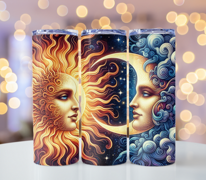 Sun and Moon Tumbler | Glitz & Glamour Tumblers