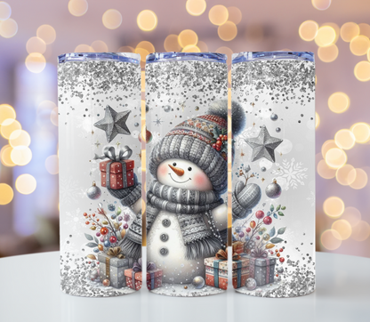 Winter Snowman Tumbler | Glitz & Glamour Tumblers